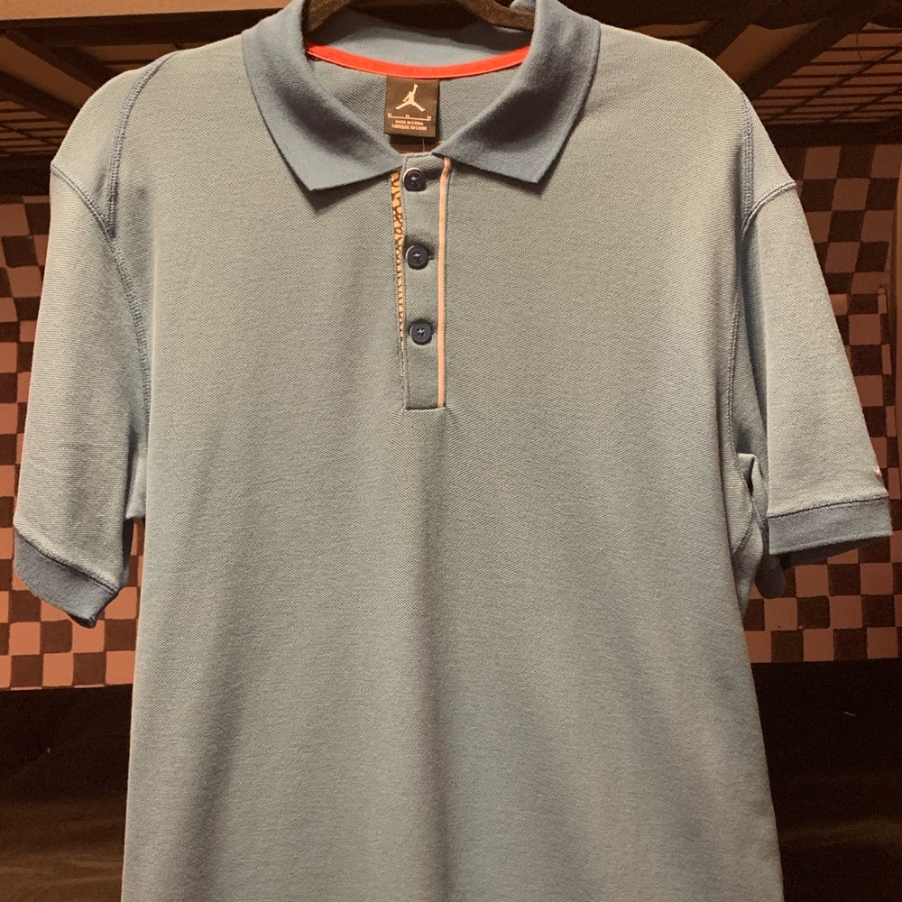 NWT Jordan Retro 3 Polo True Blue
